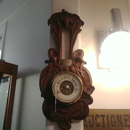 NOUVEAU WALL BAROMETER 