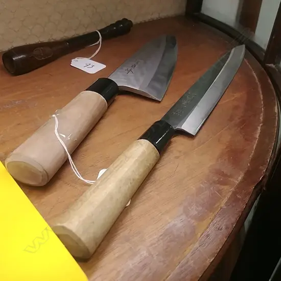TWO GOOD JAPANESE STEEL KNIVES