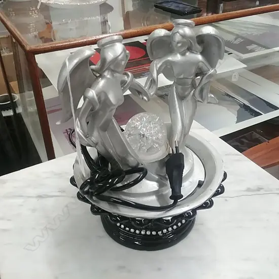 SMALL SILVER WATER FEATURE 