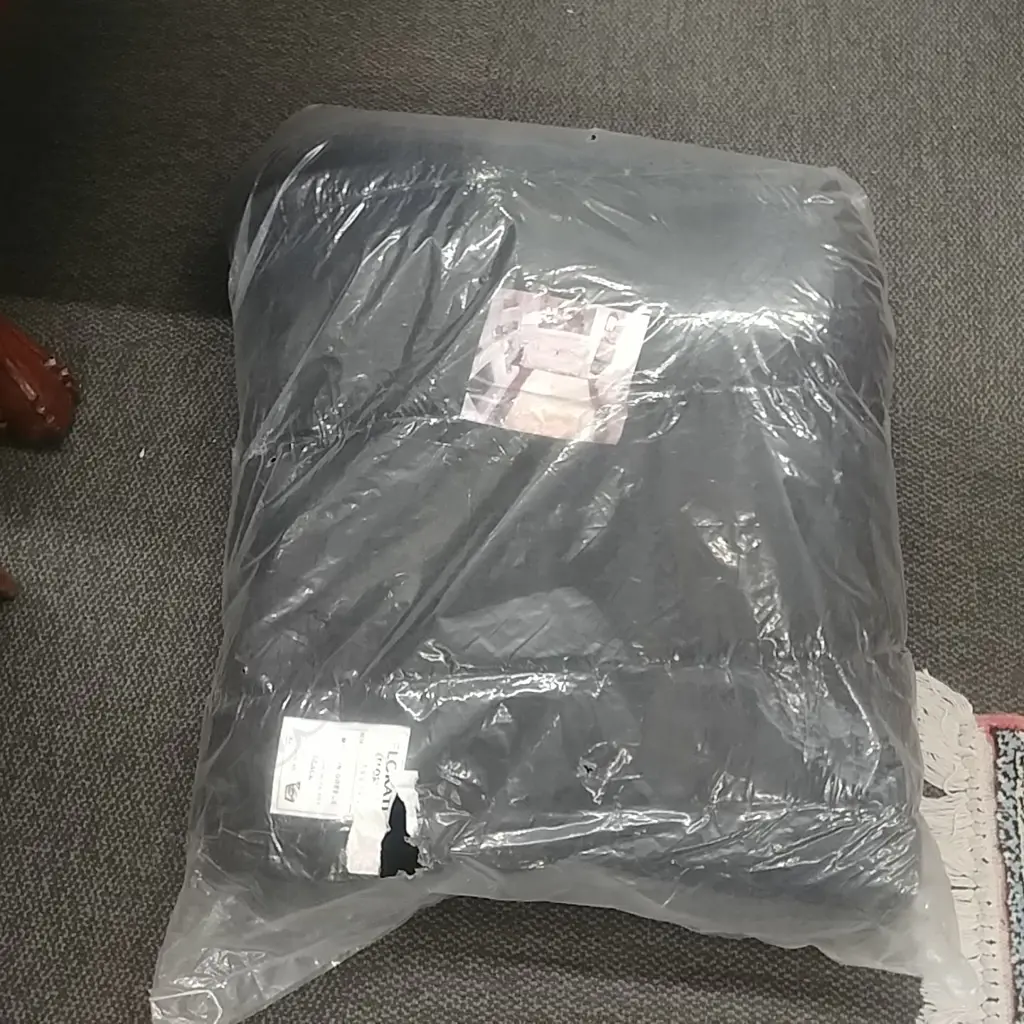 LGE FLOKATI BLACK BLANKET - MADE IN GREECE Image 1++