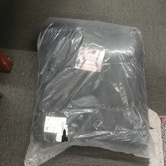 LGE FLOKATI BLACK BLANKET - MADE IN GREECE