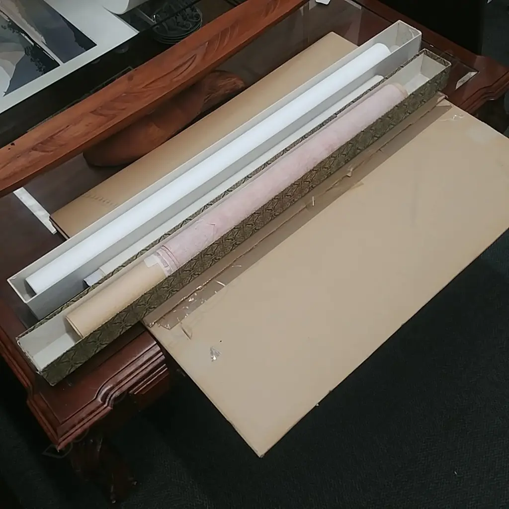 FOLIO & THREE ROLLS OF CALLIGRAPHY Image 1++