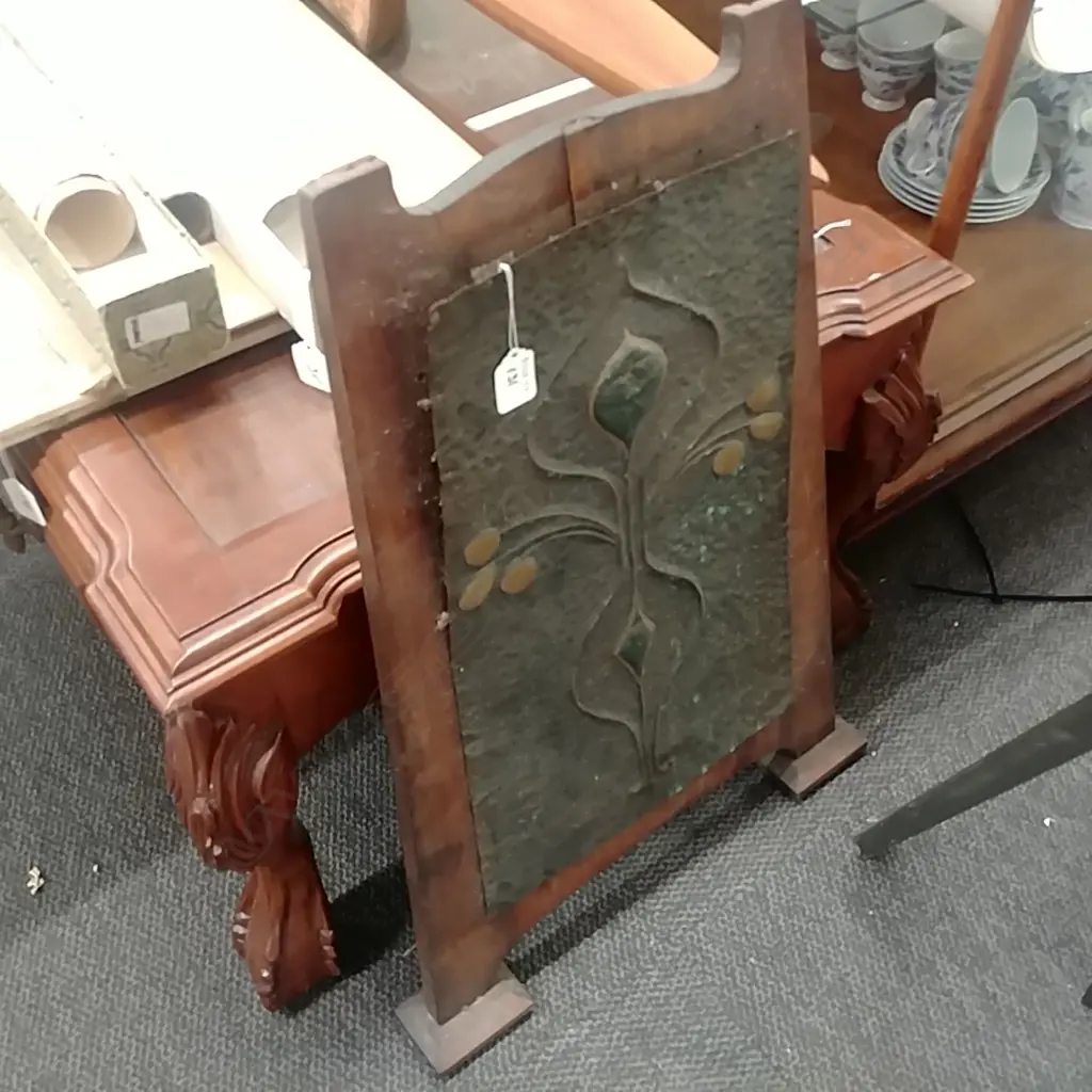 ARTS & CRAFTS COPPER SMALL FIRESCREEN AF Image 1++