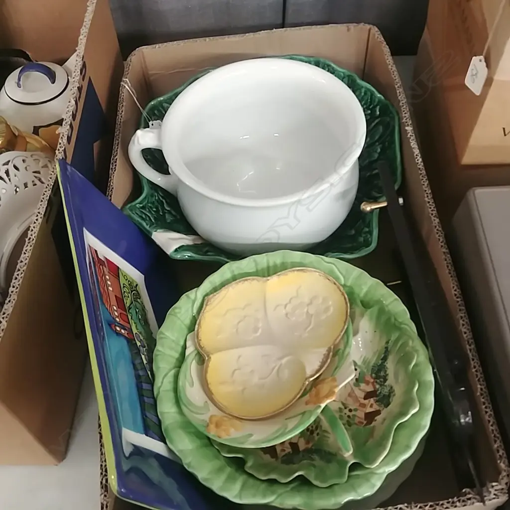 BOX LOT LEAF CHINA ETC Image 1++