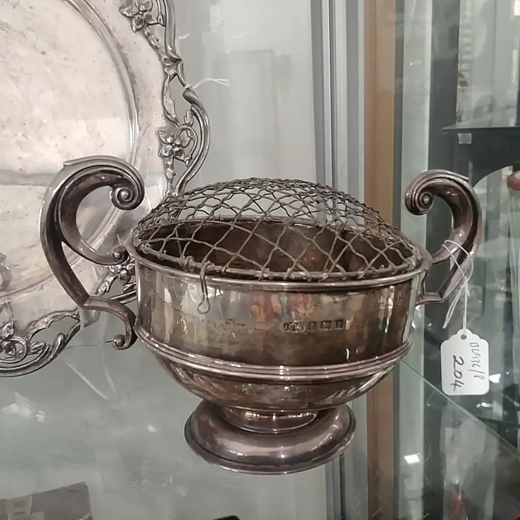 STG SILVER ROSE BOWL Image 1++