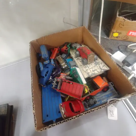 BOX LOT DINKY TOYS ETC