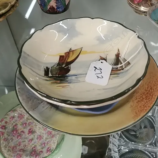 3 RD DISHES & WEDGWOOD DISH