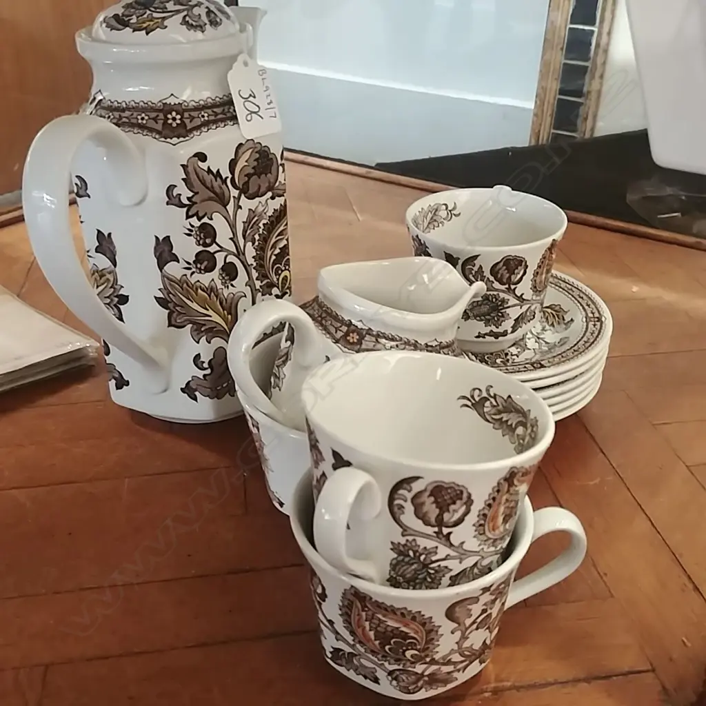RIDGWAY JACOBEAN PART COFFEE SET Image 1++