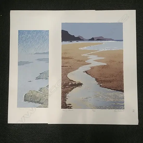 2 NUMBERED PRINTS BY VAN AALOT