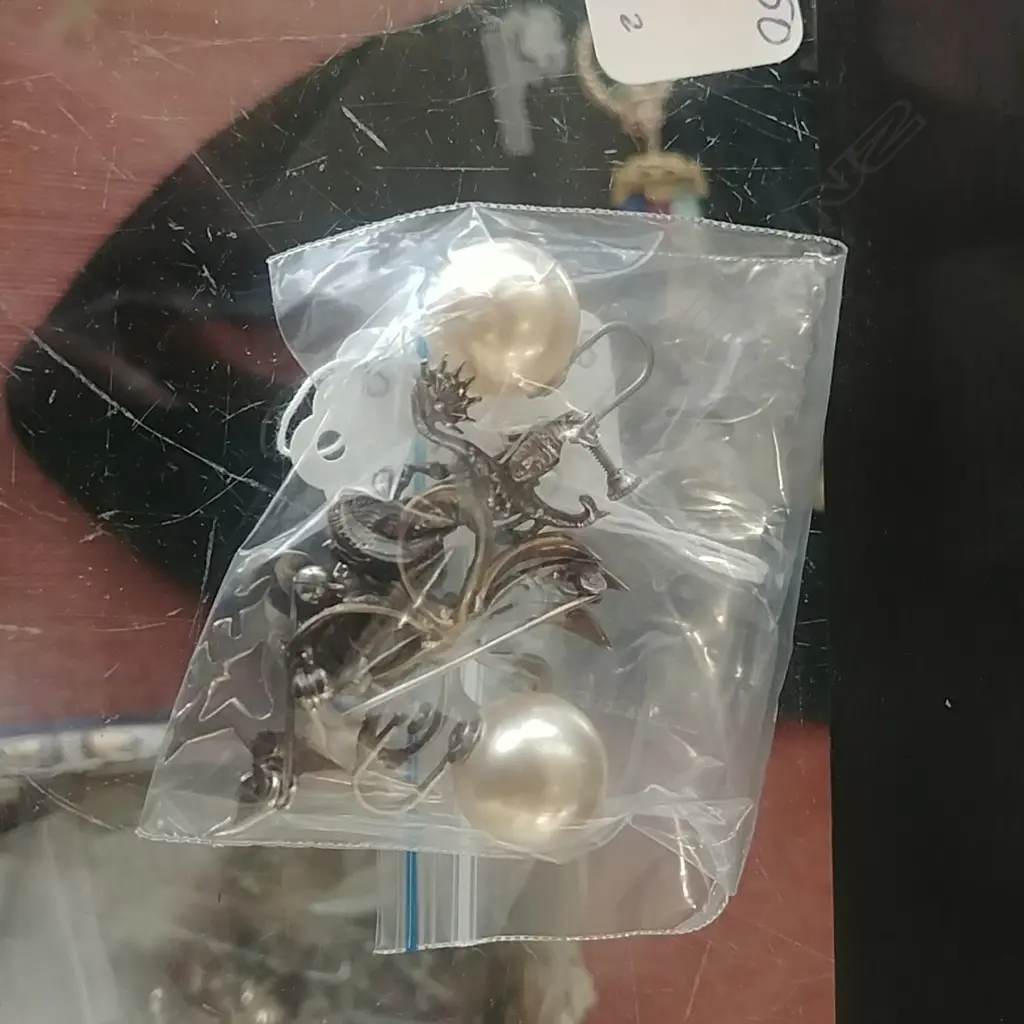 SILVER & MARCASITE & COSTUME PEARL JEWELLERY (PS) Image 1++