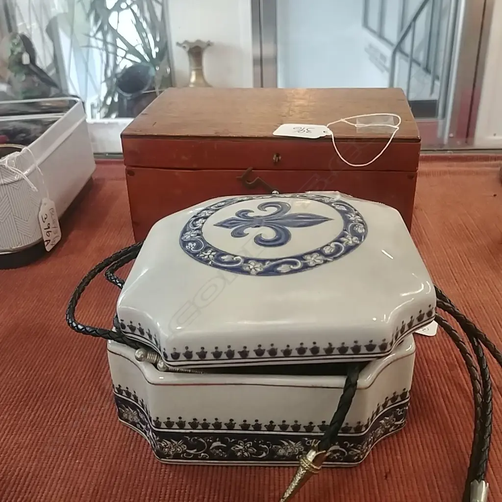 BOX WITH ASST BOLO TIES + BAROMETER Image 1++