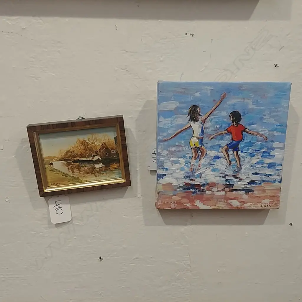 2 MINIATURE OILS SIGNED FLORENCE - YOUNG & GWEN Image 1++