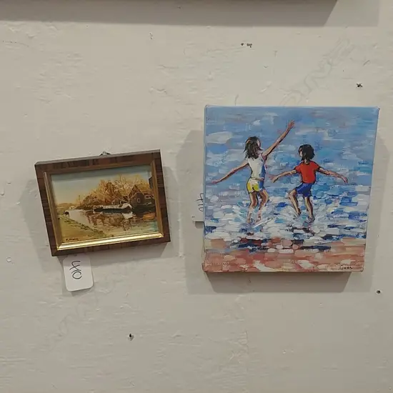 2 MINIATURE OILS SIGNED FLORENCE - YOUNG & GWEN