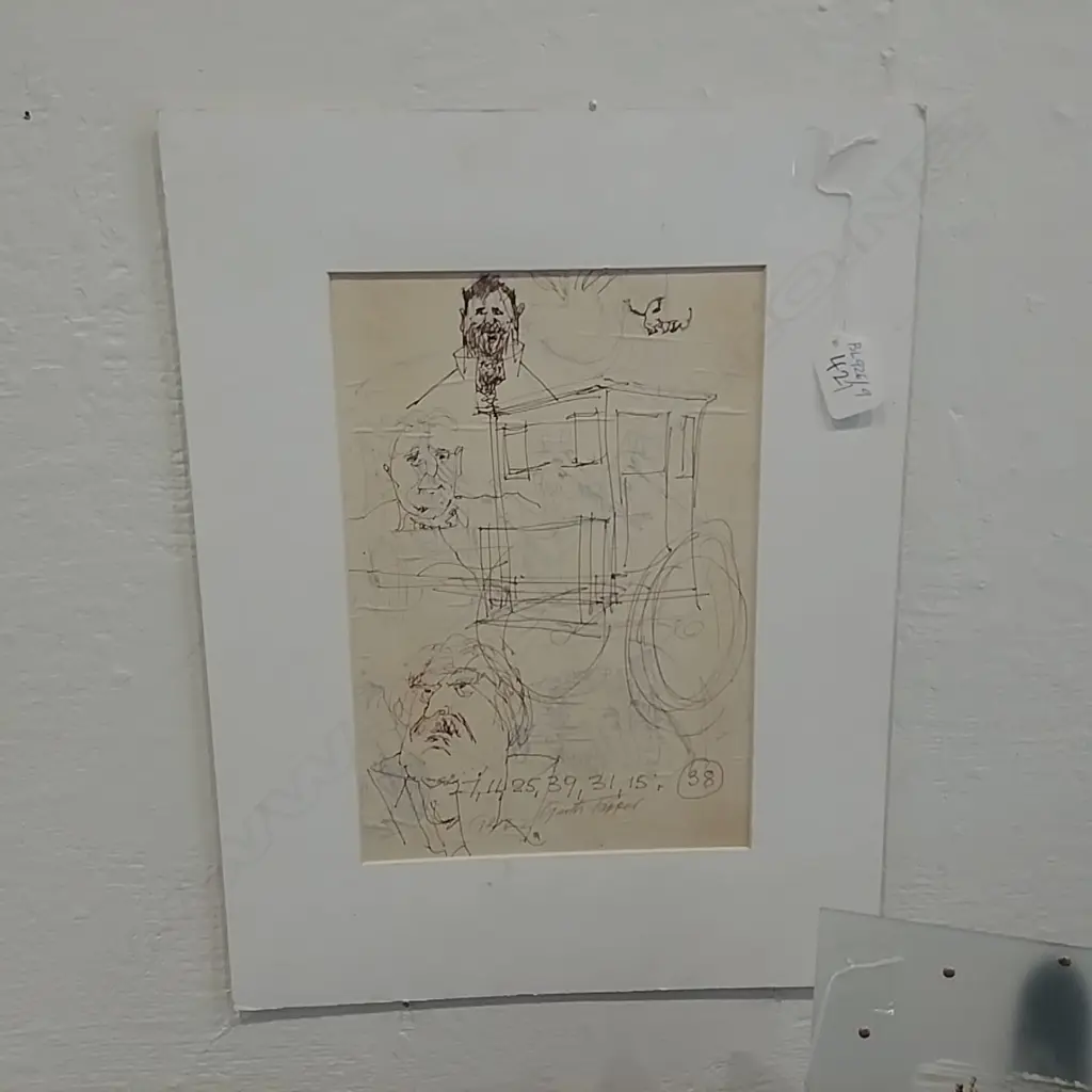 GARTH TAPPER INK SKETCHES 'GRIZZ' (WYLLIE) ETC Image 1++