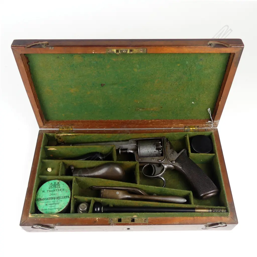 A scarce 2nd Model Tranter's Patent self-cocking percussion revolver with New Zealand history Image 1++