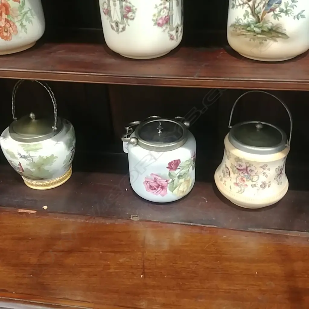 3 VICTORIAN BISCUIT BARRELS  Image 1++