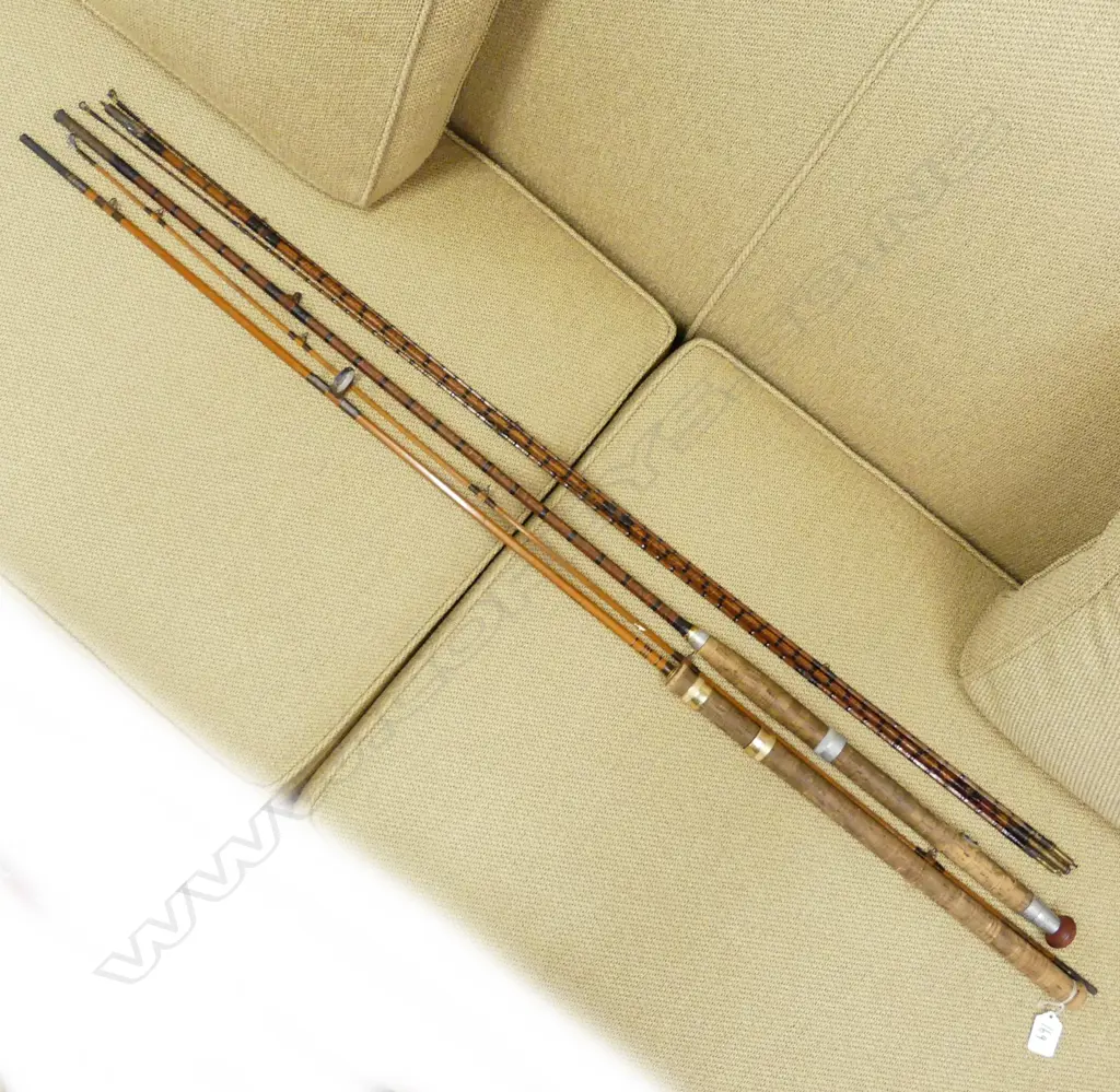 OGDEN SMITH FLY ROD TINSDALE 3PC & SPARE TIP FLY ROD IN BAGS Image 1++