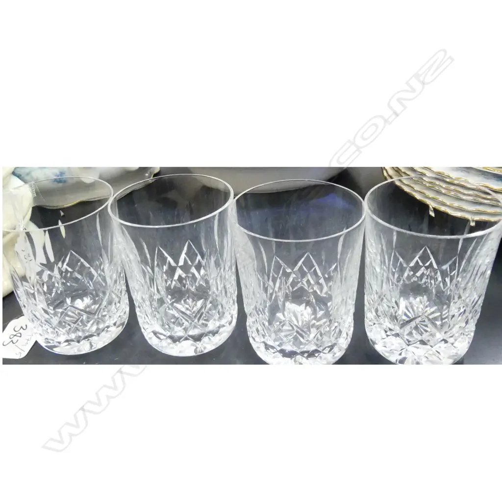 4 WATERFORD CRYSTAL TUMBLERS  Image 1++