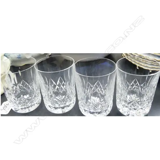 4 WATERFORD CRYSTAL TUMBLERS 