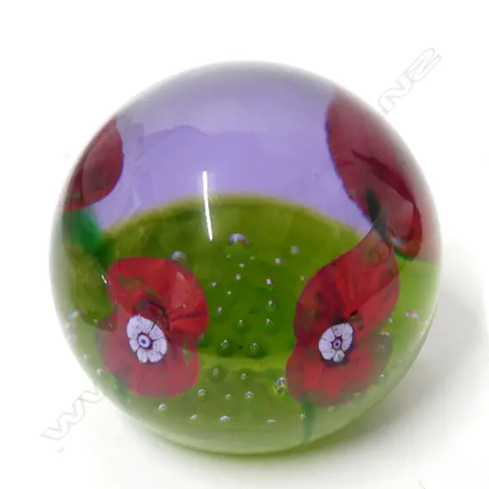 CAITHNESS P/WEIGHT 'POPPIES', BOXED + CERT