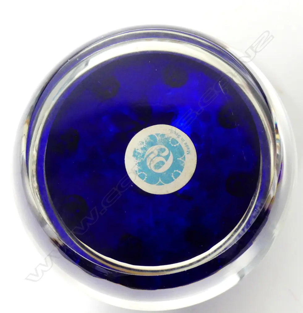PAUL YSART SINGLE FLOWER, D.BLUE, P/WEIGHT, BOX+CERT Image 1++