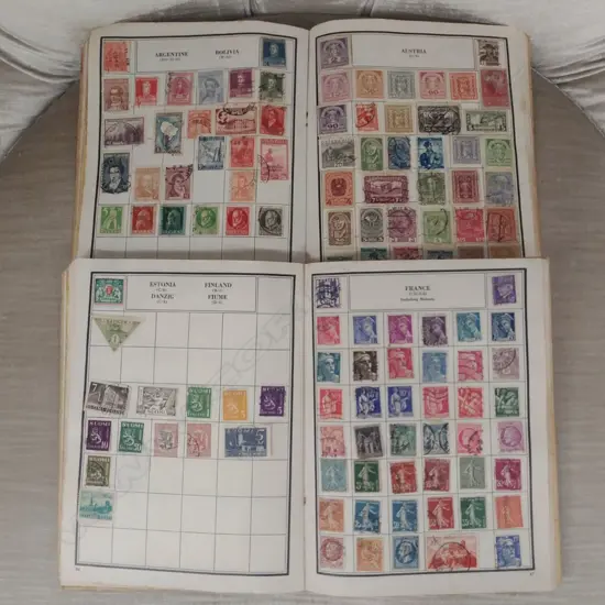 2 WORLD STAMP ALBUMS