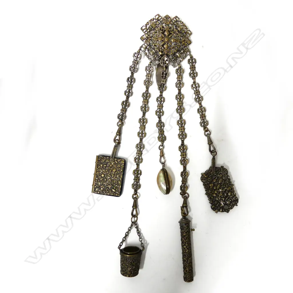 BRASS CHATELAINE Image 1++