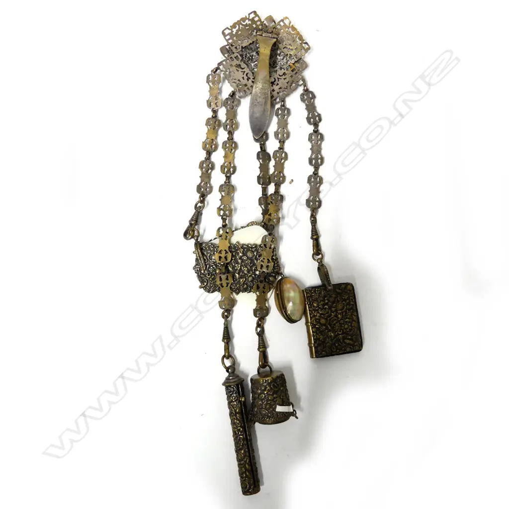BRASS CHATELAINE Image 1++