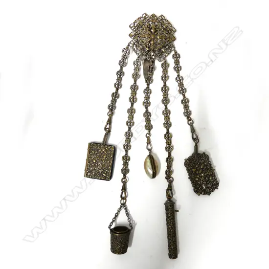 BRASS CHATELAINE