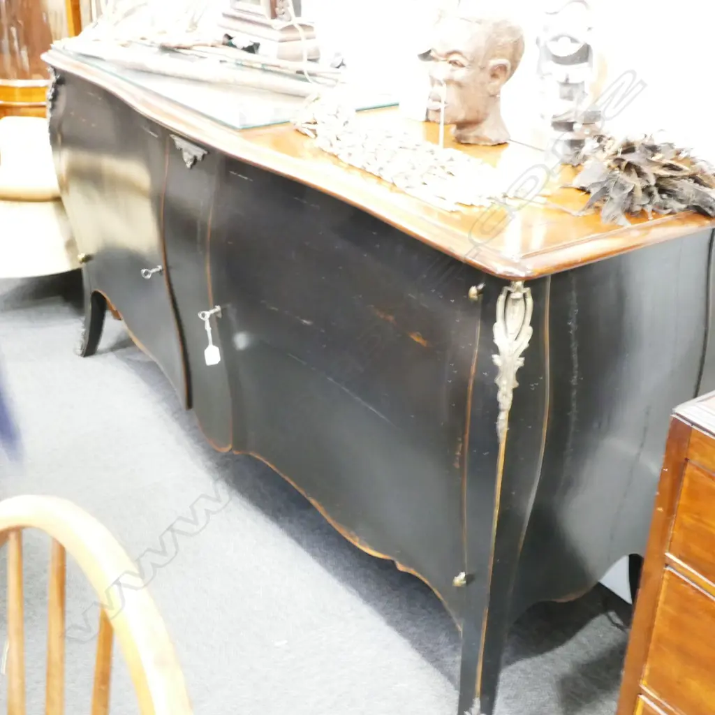 LOUIS XVI BOMBE CREDENZA Image 1++