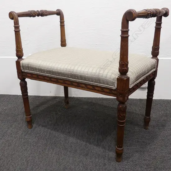 A European walnut stool