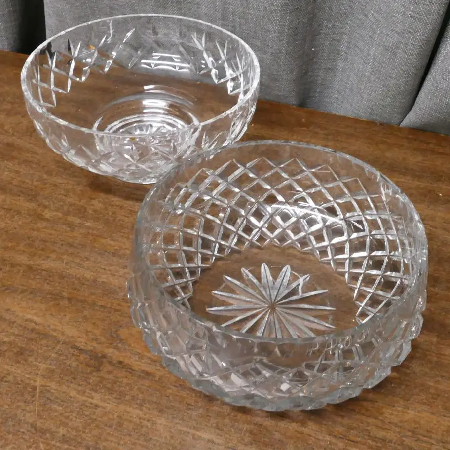 2 CUT CRYSTAL BOWLS Image 1++