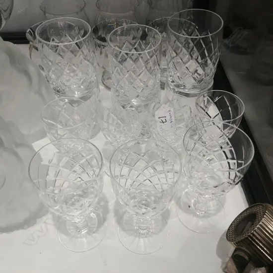 ASST CRYSTAL INC TUMBLERS, WINE & SHERRY GLASSES