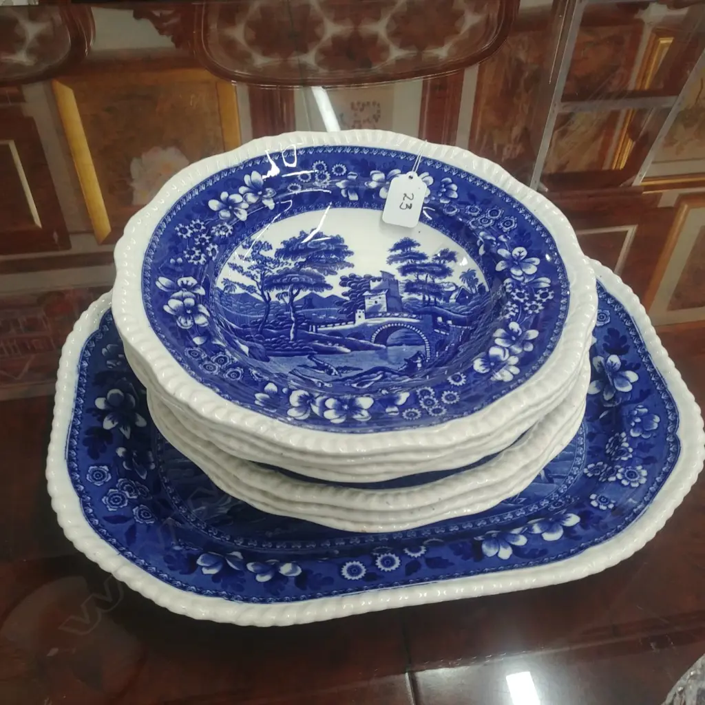 SPODE TOWER BLUE & WHITE CHINA - 8 VARIOUS PCS Image 1++