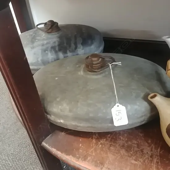 PR OF METAL BED WARMERS