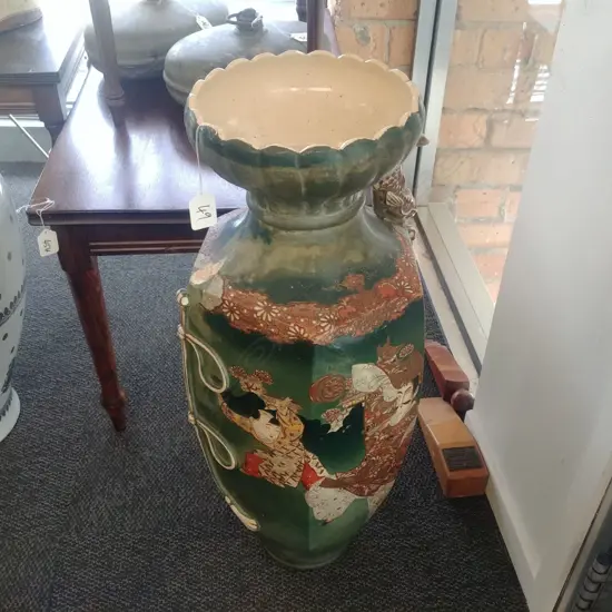 LGE JAPANESE SATSUMA  VASE ( A/F)