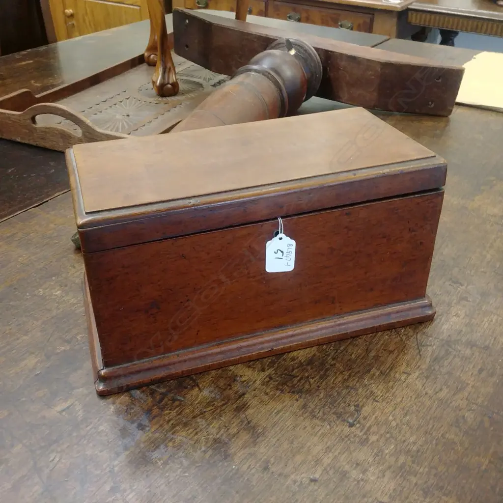 EDWARDIAN TEA CADDY Image 1++