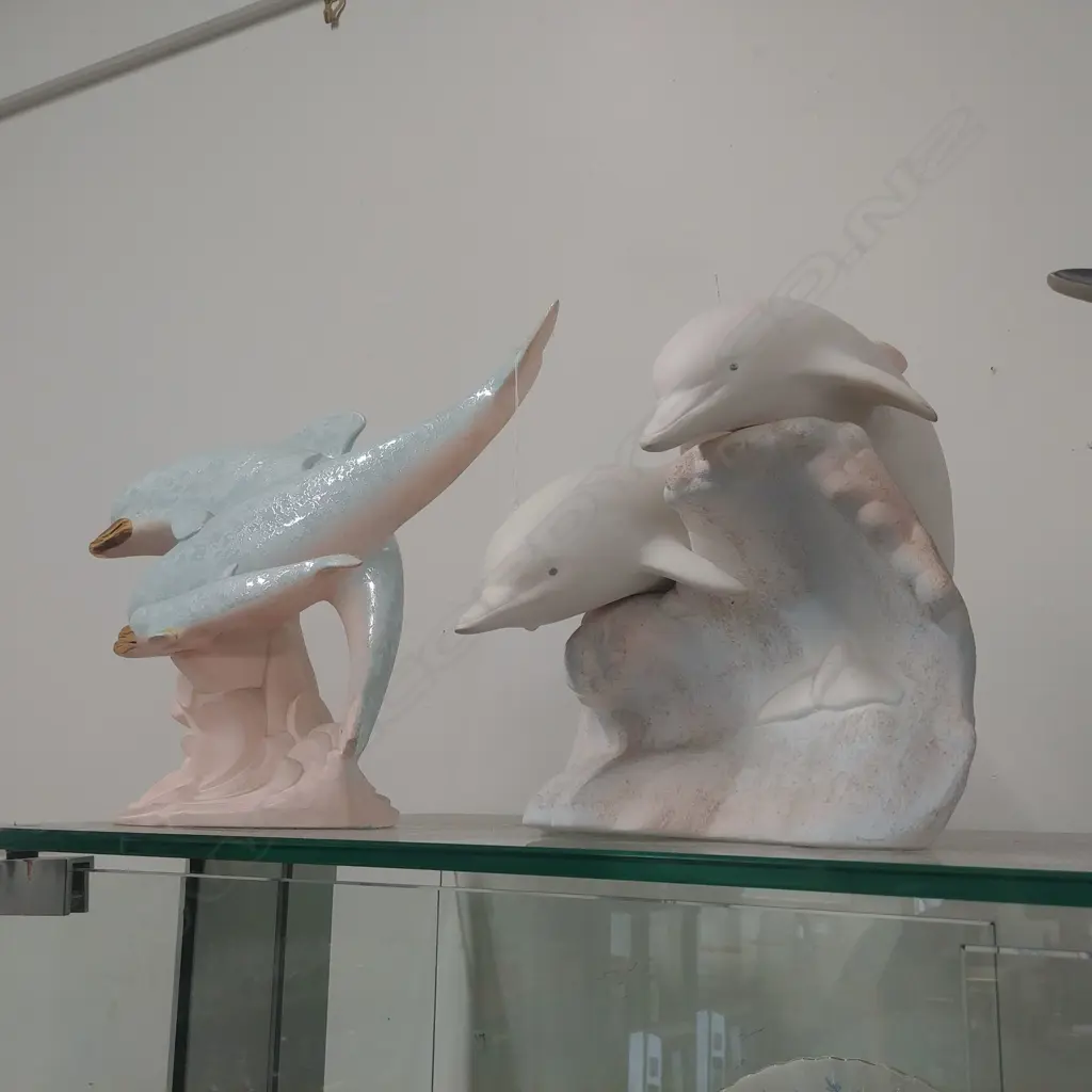 2 DOLPHIN FIGURE GROUPS  Image 1++