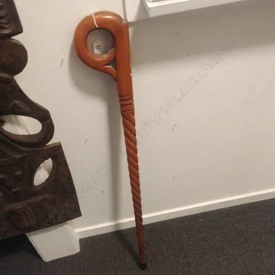 CARVED WALKING STICK