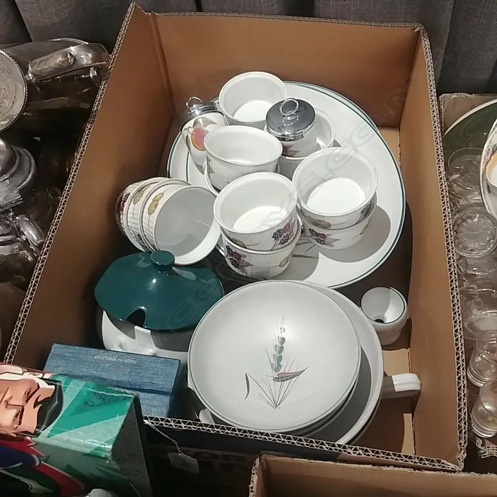LOT ASSTD DENBY & WORCESTER DINNERWARE, ETC. Image 1++