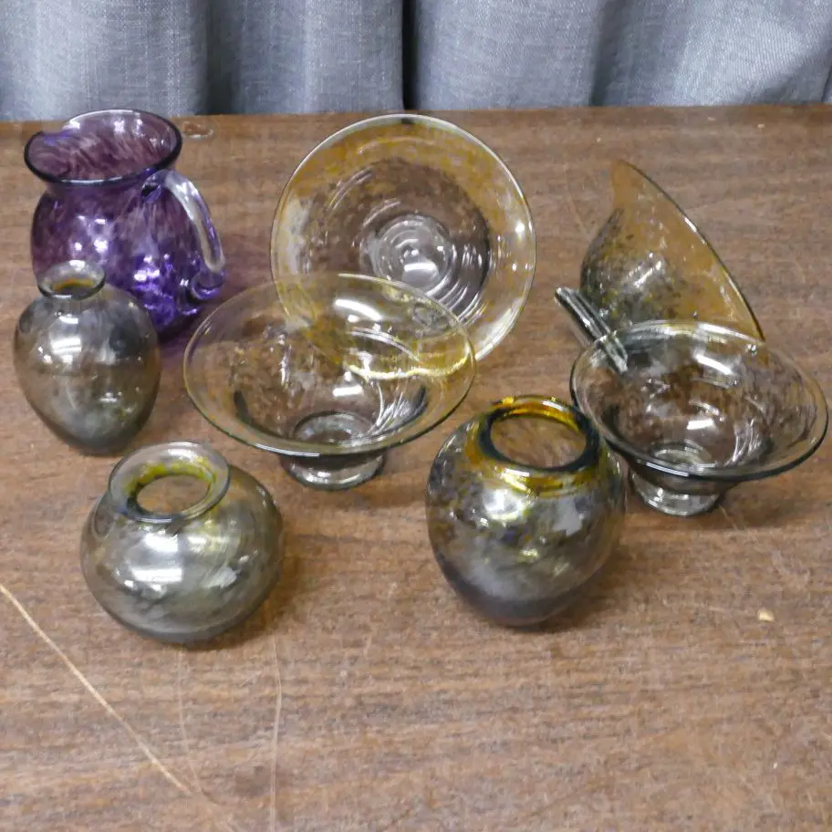 7 SMALL PIECES HOGLUND GLASS Image 1++