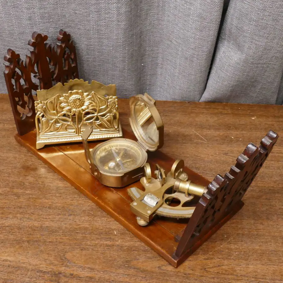 EDW. BOOKSTAND, REPRO COMPASS, SEXTANT & LETTER STAND Image 1++