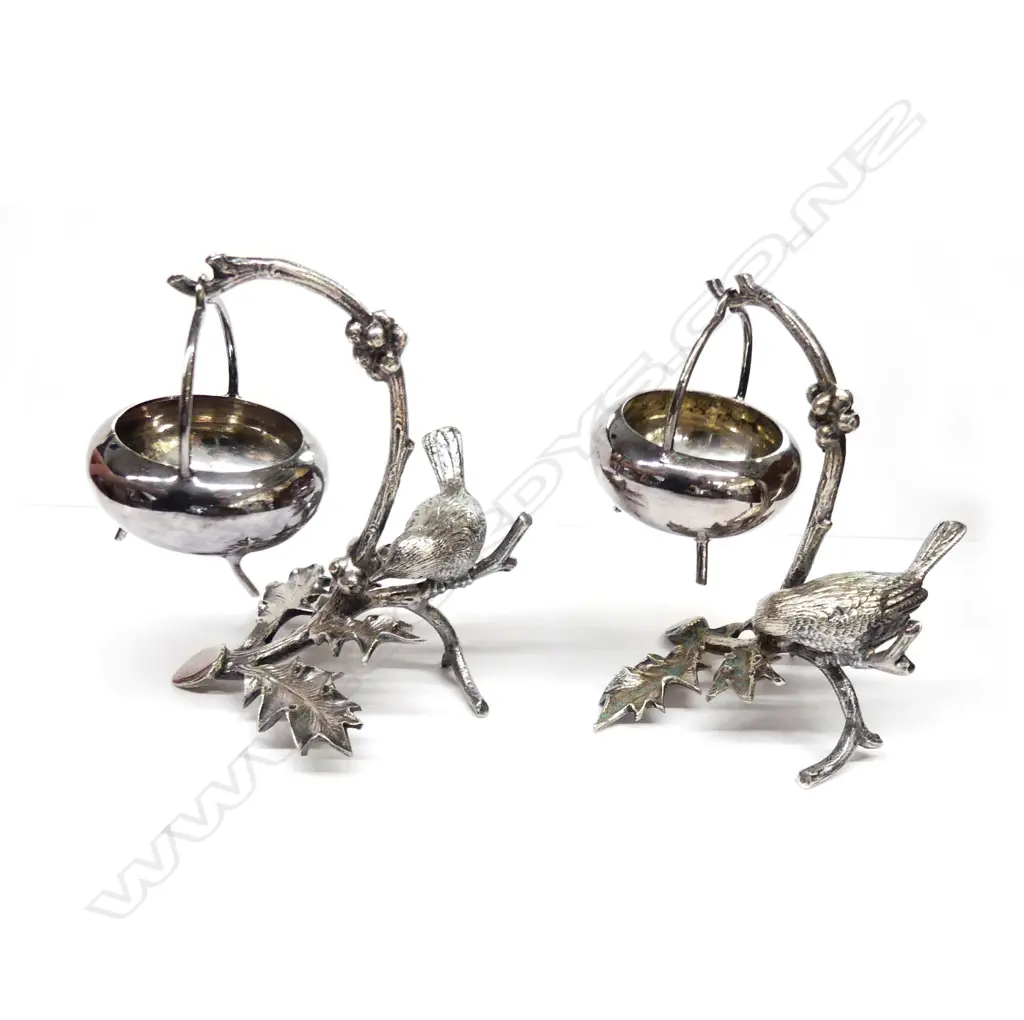 PR EP SALT BASKETS-BIRDS & BRANCHES Image 1++