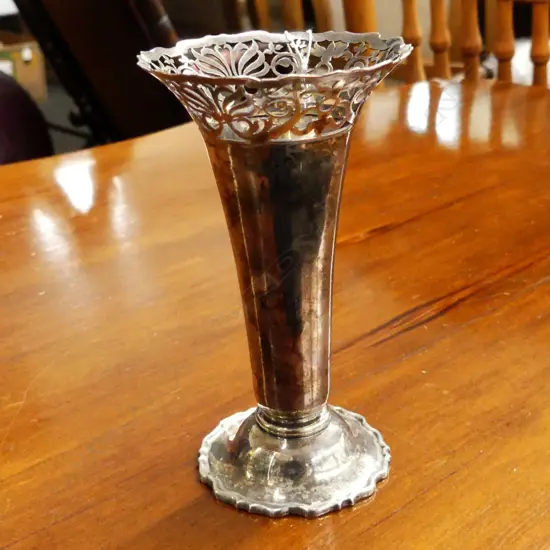 PIERCED S/S SPECIMEN VASE, C&S.CO.LTD, 113GM