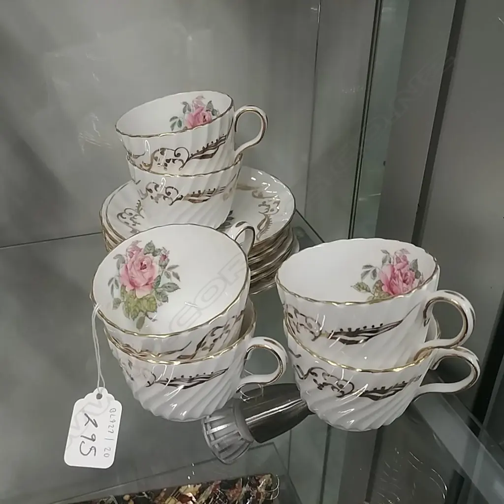 AYNSLEY 6 COFFEE C/S SIGNED G BENTLEY Image 1++