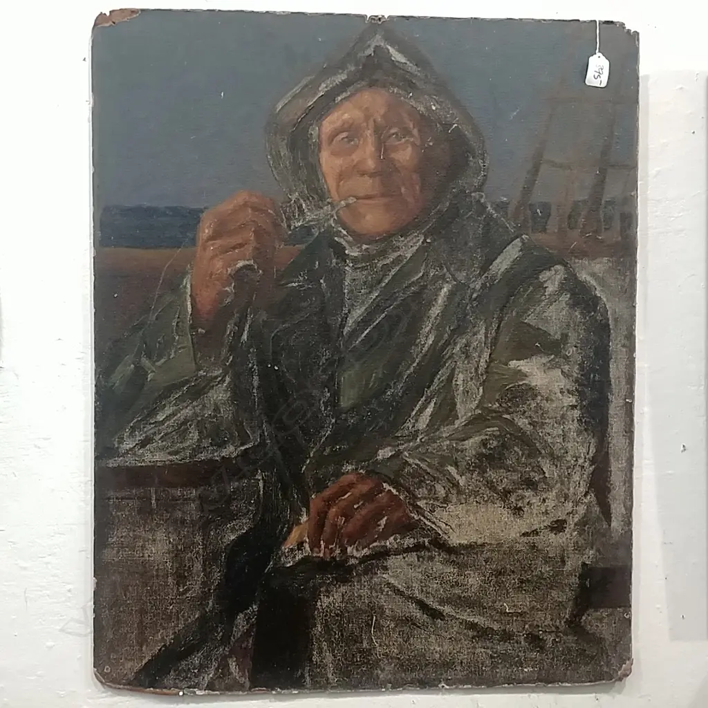 HEGINBOTHAM, PORTRAIT OF MAN, ACRYLIC ON BOARD Image 1++