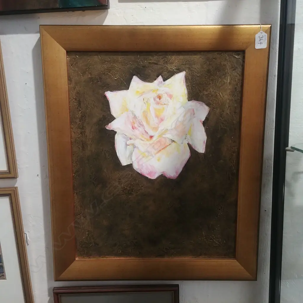 JILL HENRIOD 'PEACE ROSE' MIXED MEDIA Image 1++