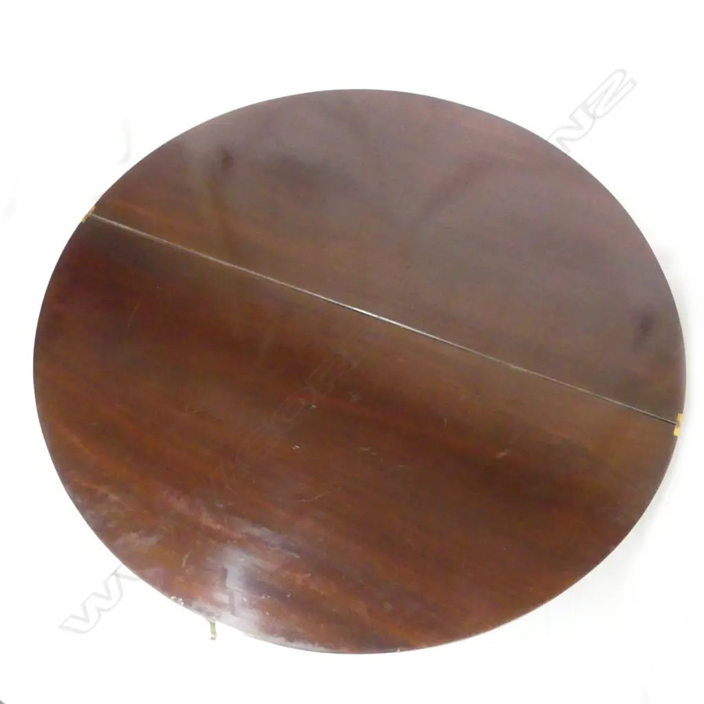 An Edwardian mahogany folding coaching table Image 1++