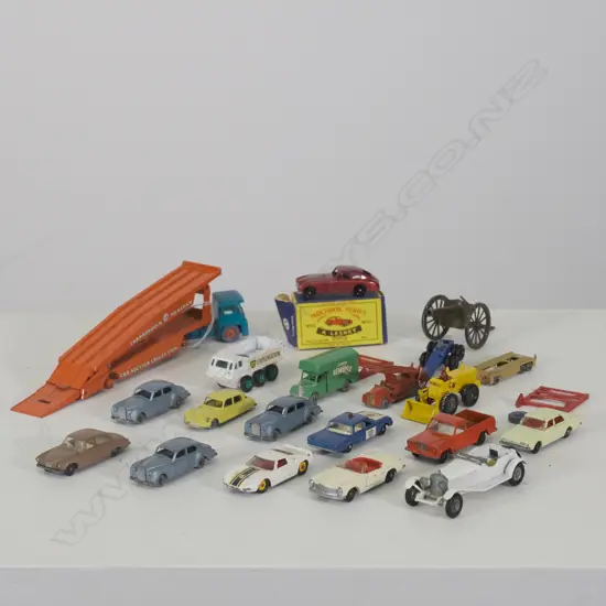 COLLECTION  OF PLAYWORN MECCANO /LESNEY TOYS