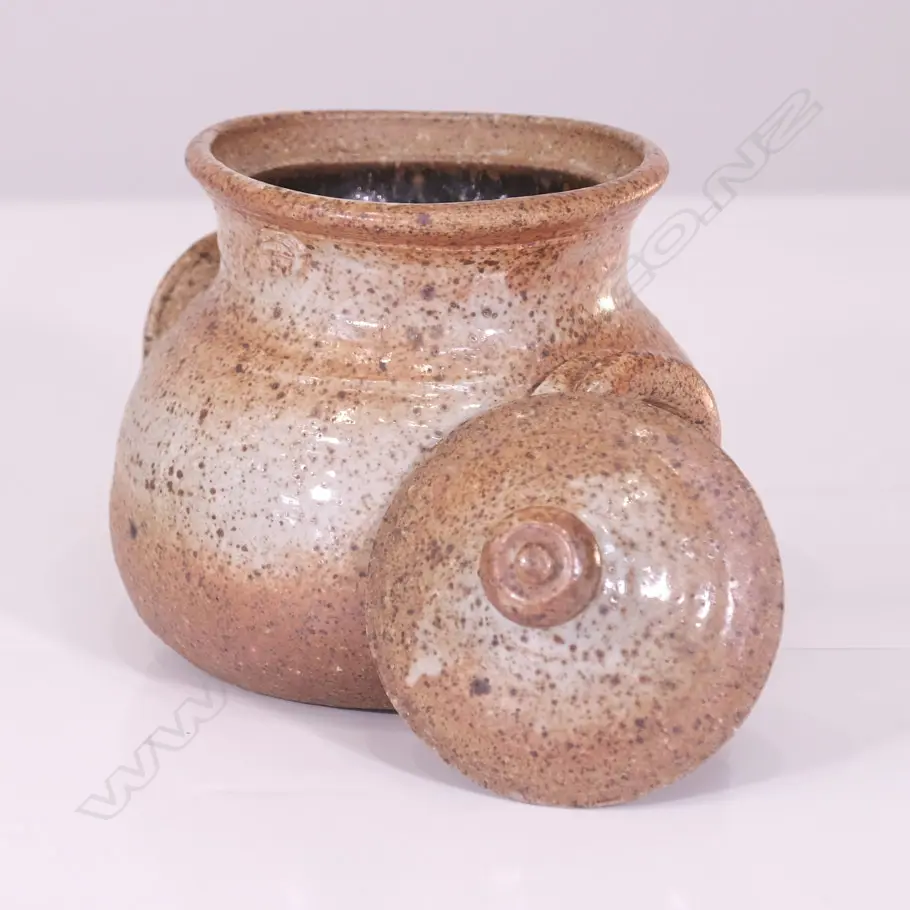 ANDREW VAN DER PUTEN LIDDED CROCK Image 1++